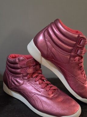 Reebok Metallic Pink High-Top Women's Sneakers